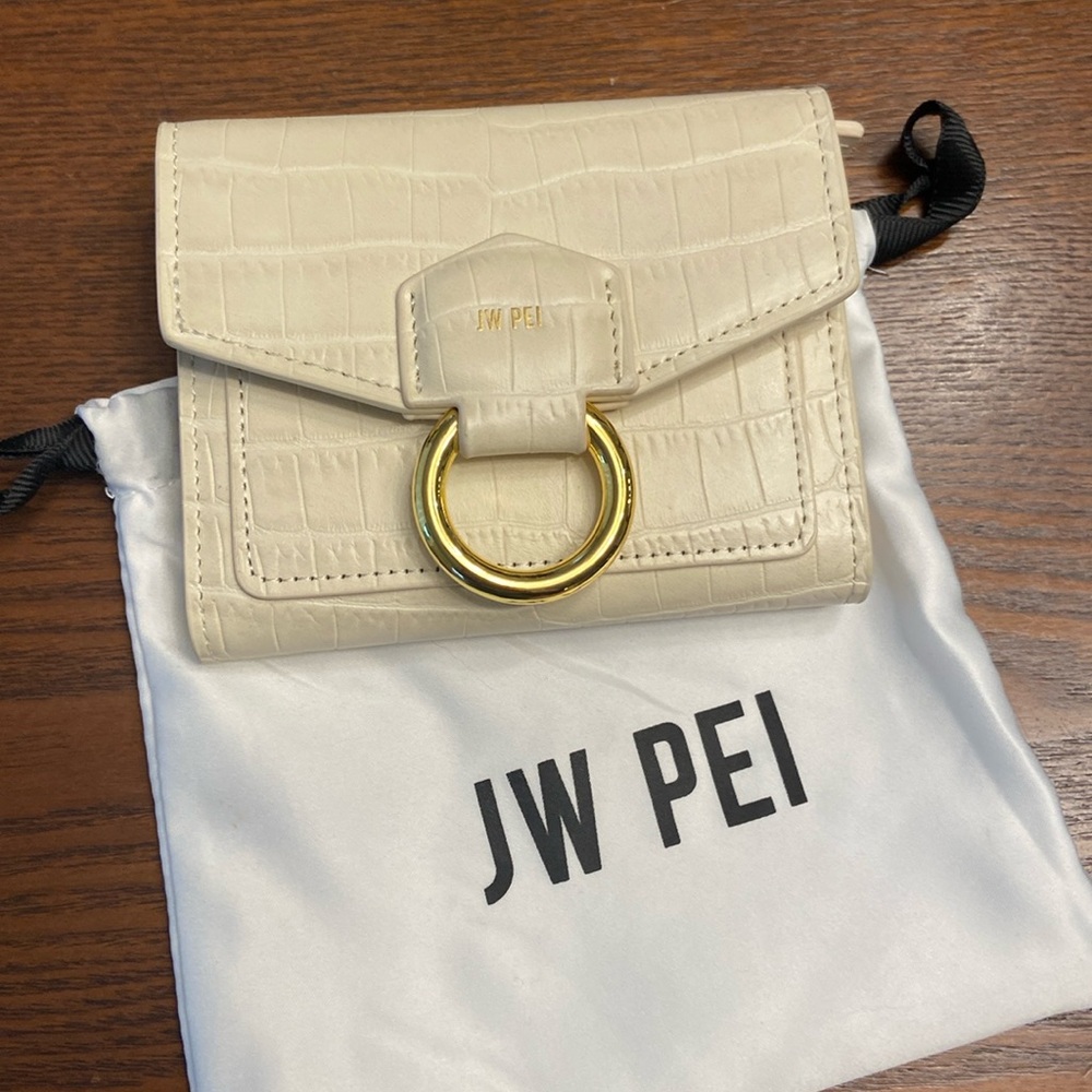 JW PEI STELLA WALLET - IVORY CROC
